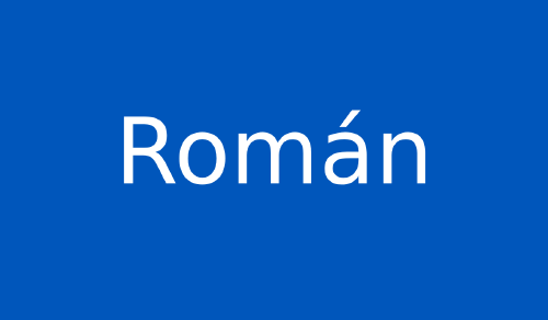 Imagen con el nombre de Román