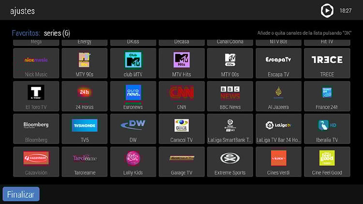 ordena canales television desde deco telecable 6 finaliza seleccion Pasos para ordenar los canales en una lista de favoritos