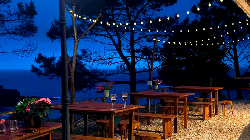 Playa de Porcía Bar en la playa de Porcía