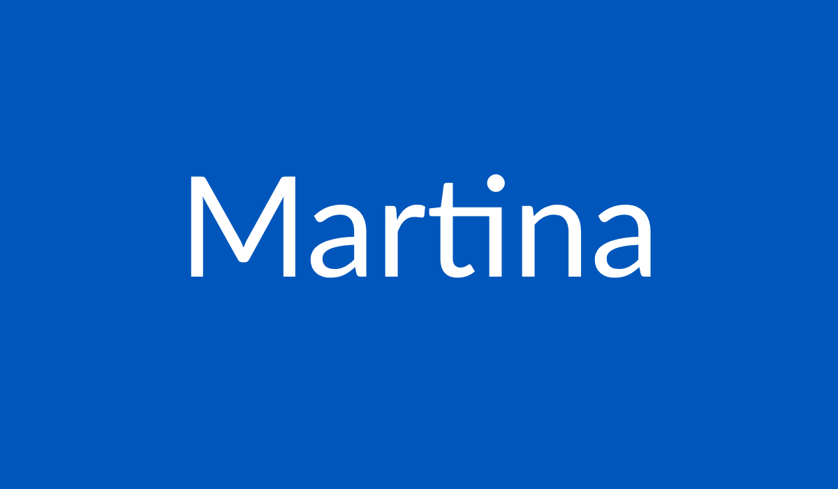 Nombre asturiano de niña Martina