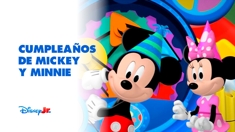 Cumpleaños de Mickey y Minnie en Disney Jr