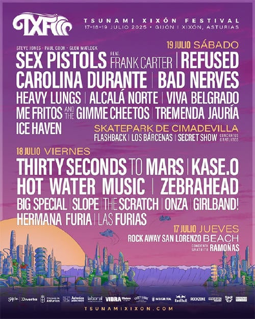 tsunami xixon 2025 festivales asturias Tsunami Xixón Festival 2025
