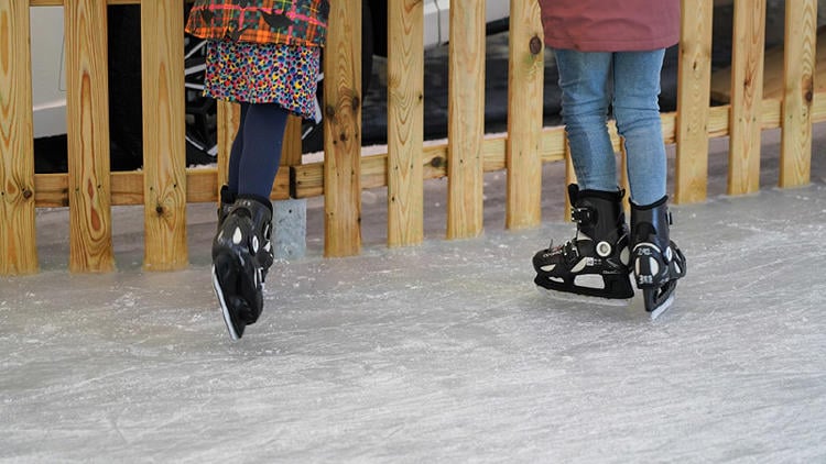 Pista de hielo en Oviedo