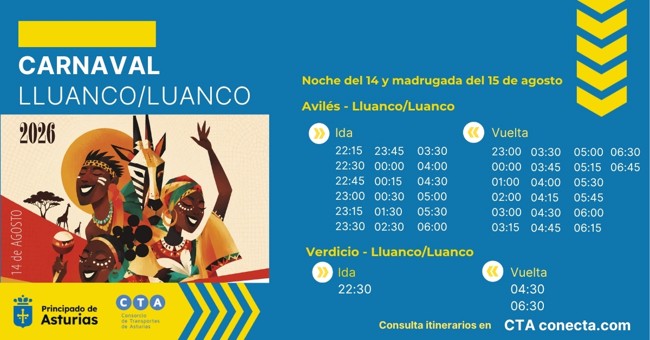 Búhos para el Carnaval de verano de Luanco 2026