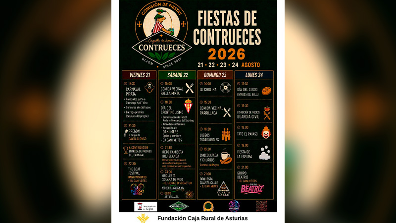 cartel fiestas contrueces 2026