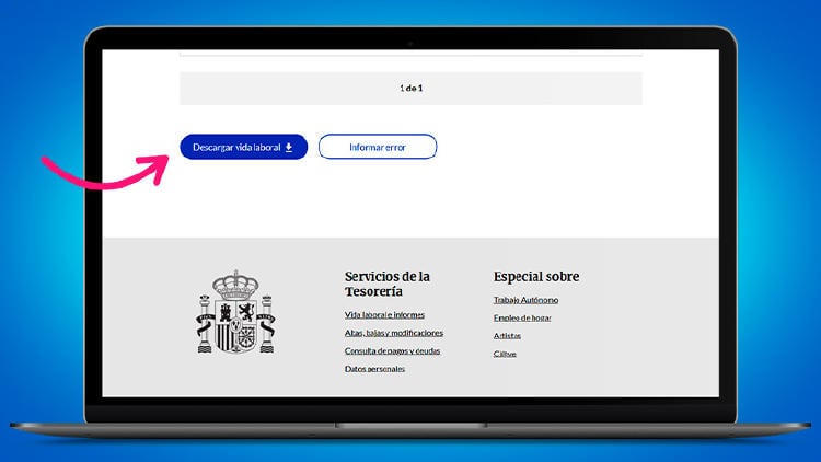 Pasos para obtener la vida laboral con Clave PIN