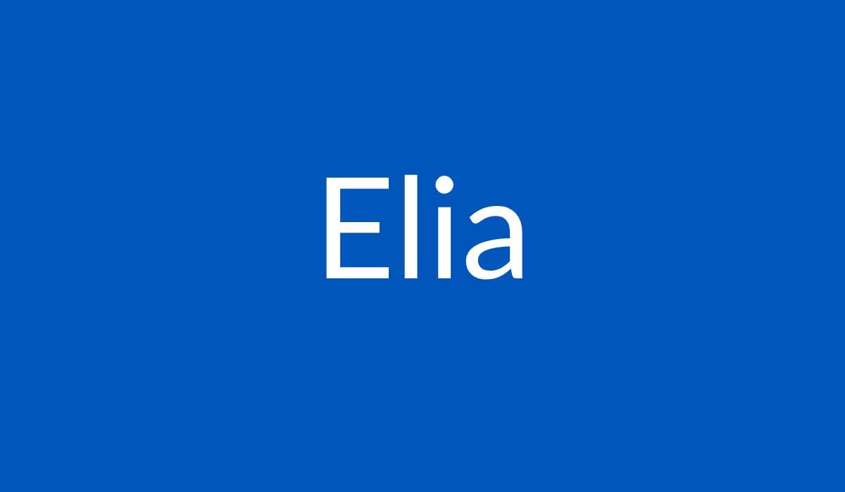 Nombre de mujer Elia