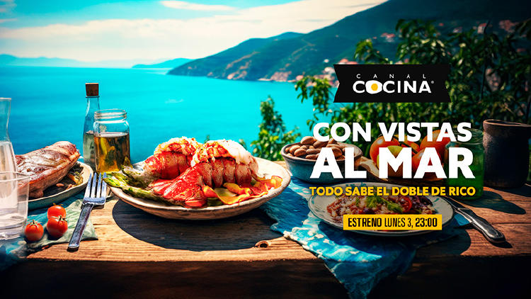 estrenos television junio 2024 telecable con vistas mar canal cocina Con vistas al mar en Canal Cocina