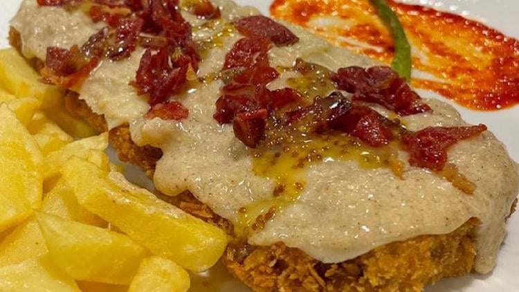donde comer cachopo en gijon rio astur Río Astur