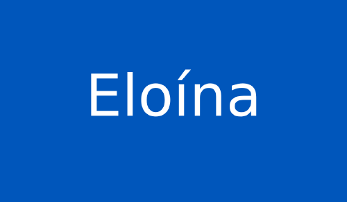 Imagen con el nombre de Eloína