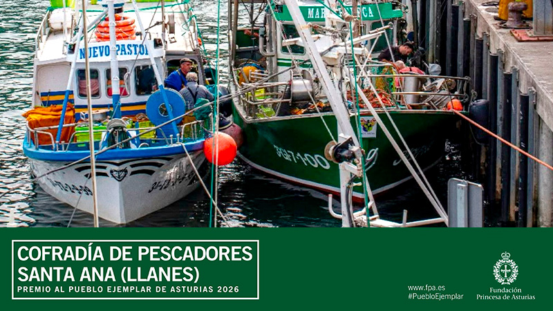 La Cofradía de Pescadores Santa Ana de Llanes, Premio Pueblo ejemplar de Asturias 2026