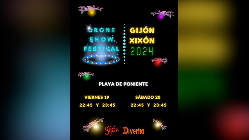 festival aéreo gijón droneshow