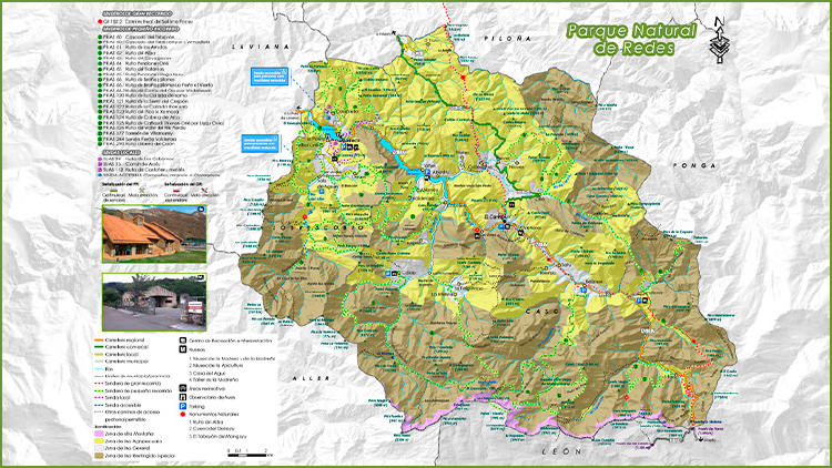 parque natural de redes mapa Mapa Parque Natural de Redes