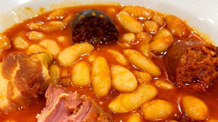 Fabada en Sidrería Román