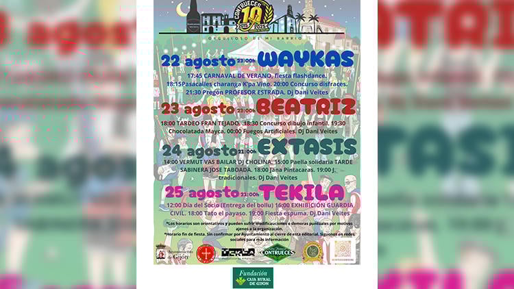 programa fiestas contrueces 2025 programa fiestas contrueces 2025