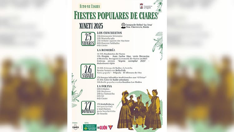 fiestas populares ceares 2025 gijon Fiestas populares Ciares 2025