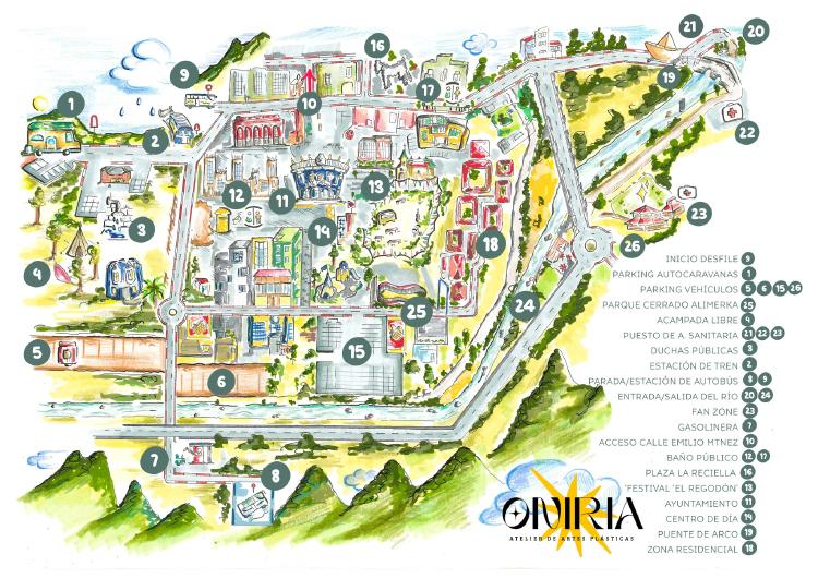mapa descenso folklorico nalon 2025 Mapa del Descenso Folklórico del Nalón 2025