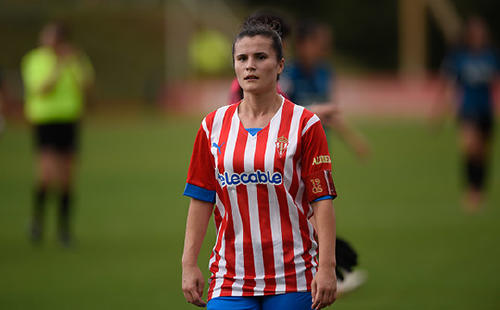 Natalia Sobero, capitana del Real Sporting Femenino
