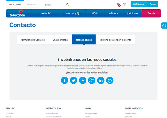 Nueva web telecable Asturias