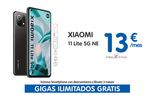Xiaomi 11 Lite NE por 13€/mes