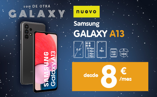 Samsung Galaxy A13 desde 8€/mes