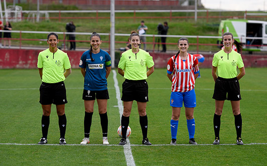 Natalia Sobero, jugadora del Sporting de Gijón femenino